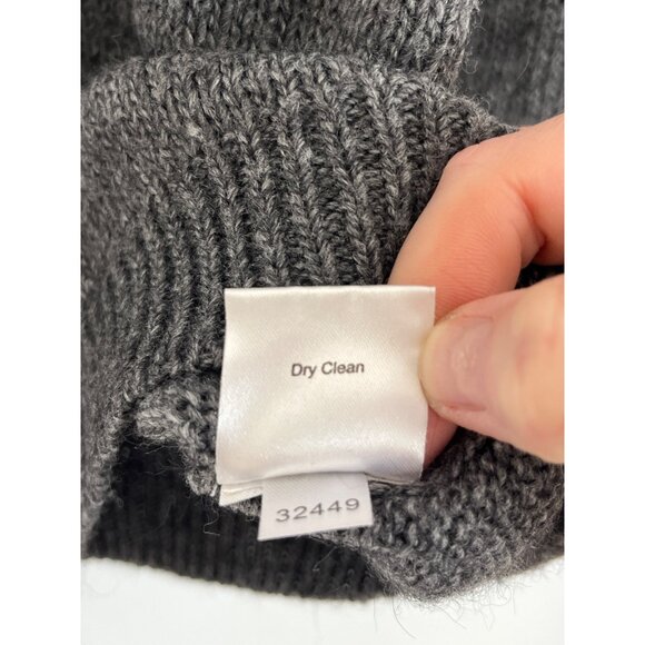 Garnet HIll Gray Wool Alpaca Ribbed Knit Sweater‎ Pullover Polar Bear Graphic S - Picture 7 of 8